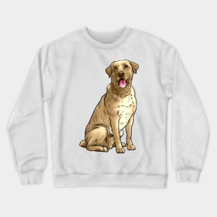 Yellow Labrador Retriever Dog Yellow Lab Crewneck Sweatshirt